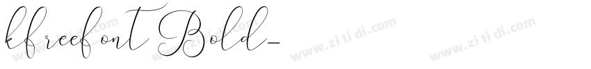 kfreefont Bold字体转换